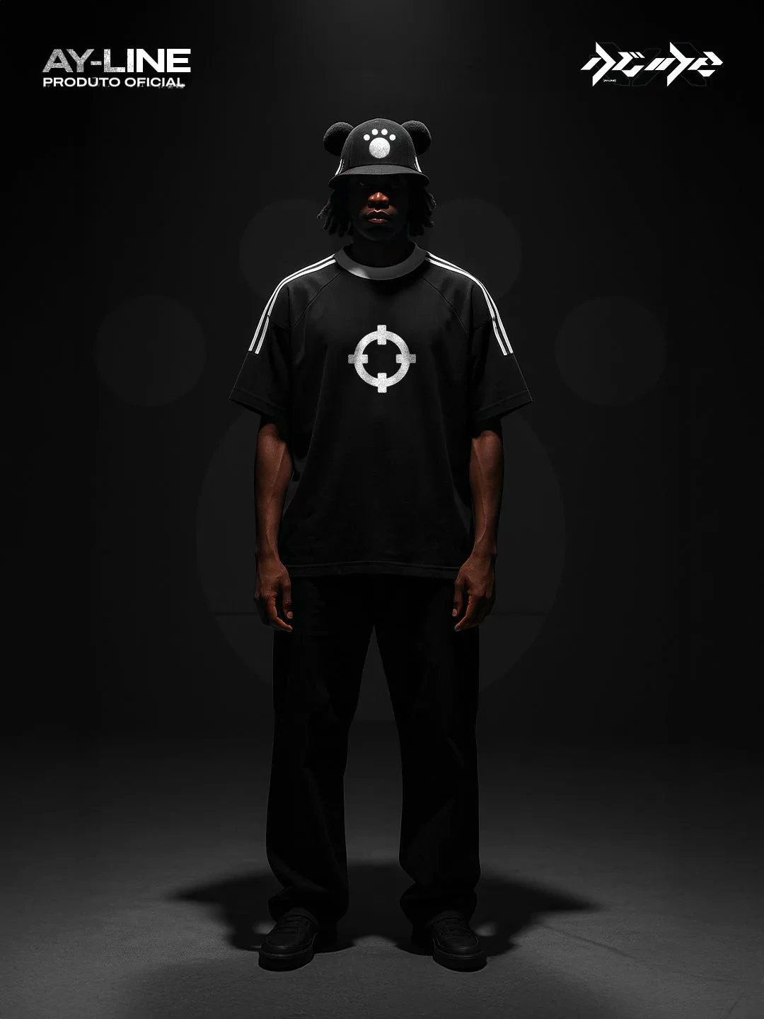 Camiseta Oversized de Gola Redonda — Pata — imagem 1