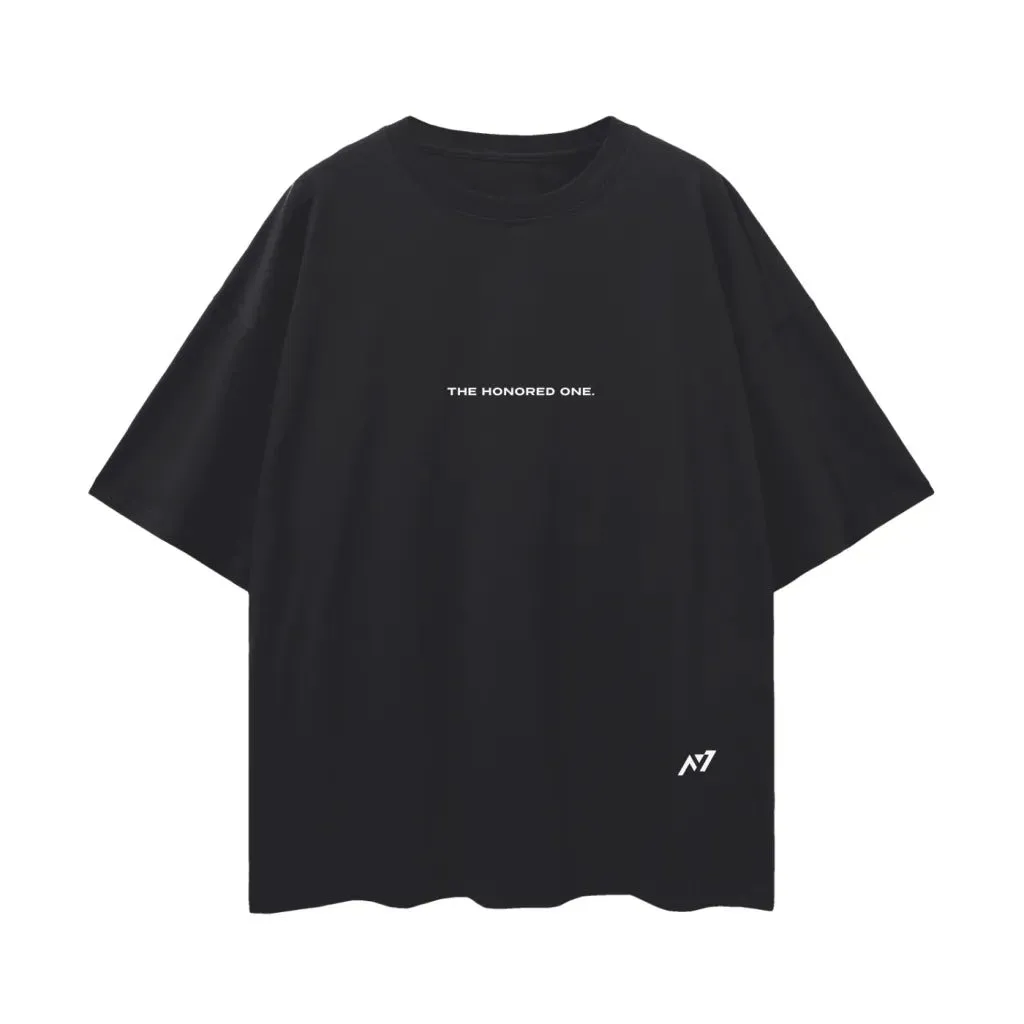 Camiseta Oversized — O Mais Forte · Preta — imagem 2