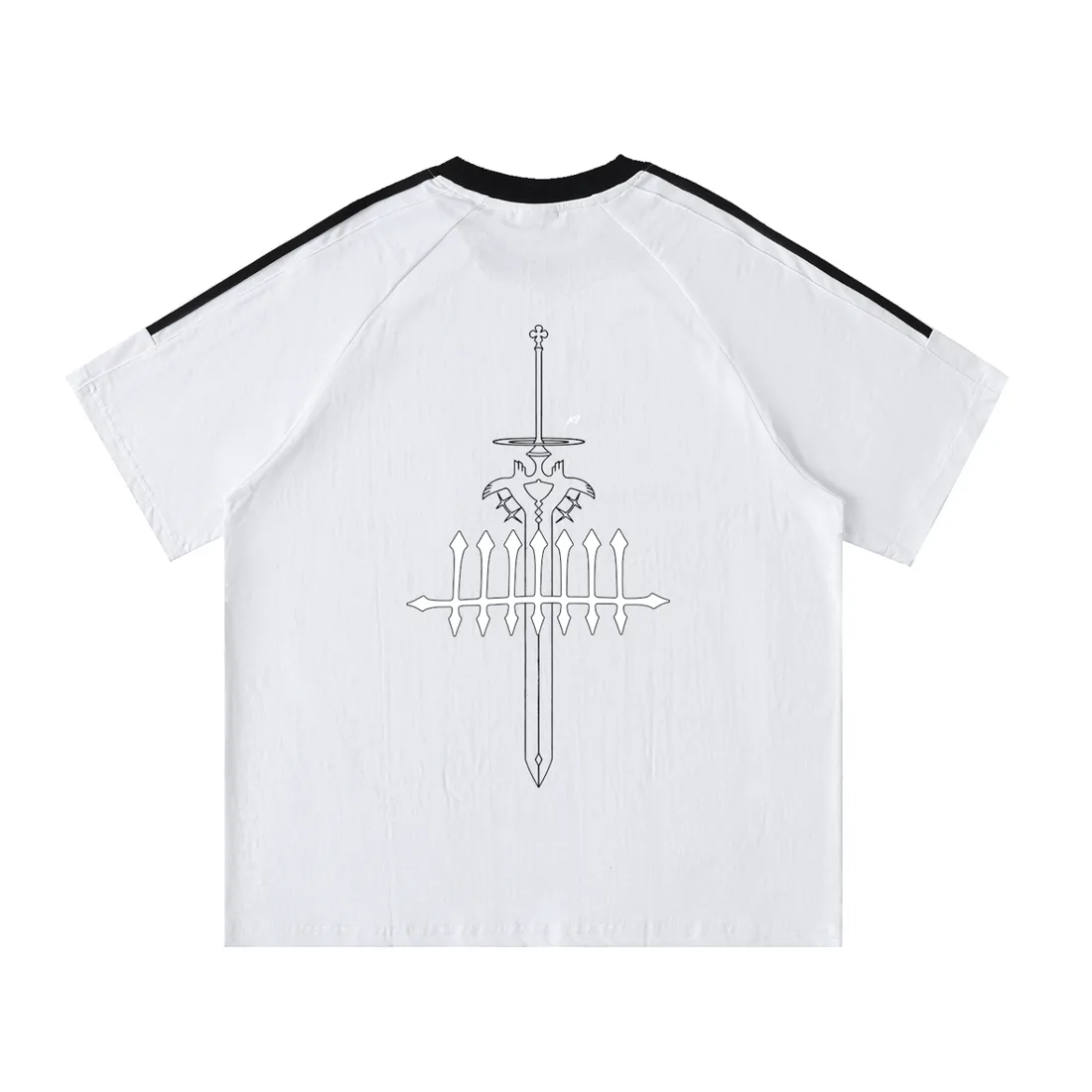 Camiseta Oversized de Gola Redonda — O Escolhido · Branca — imagem 6