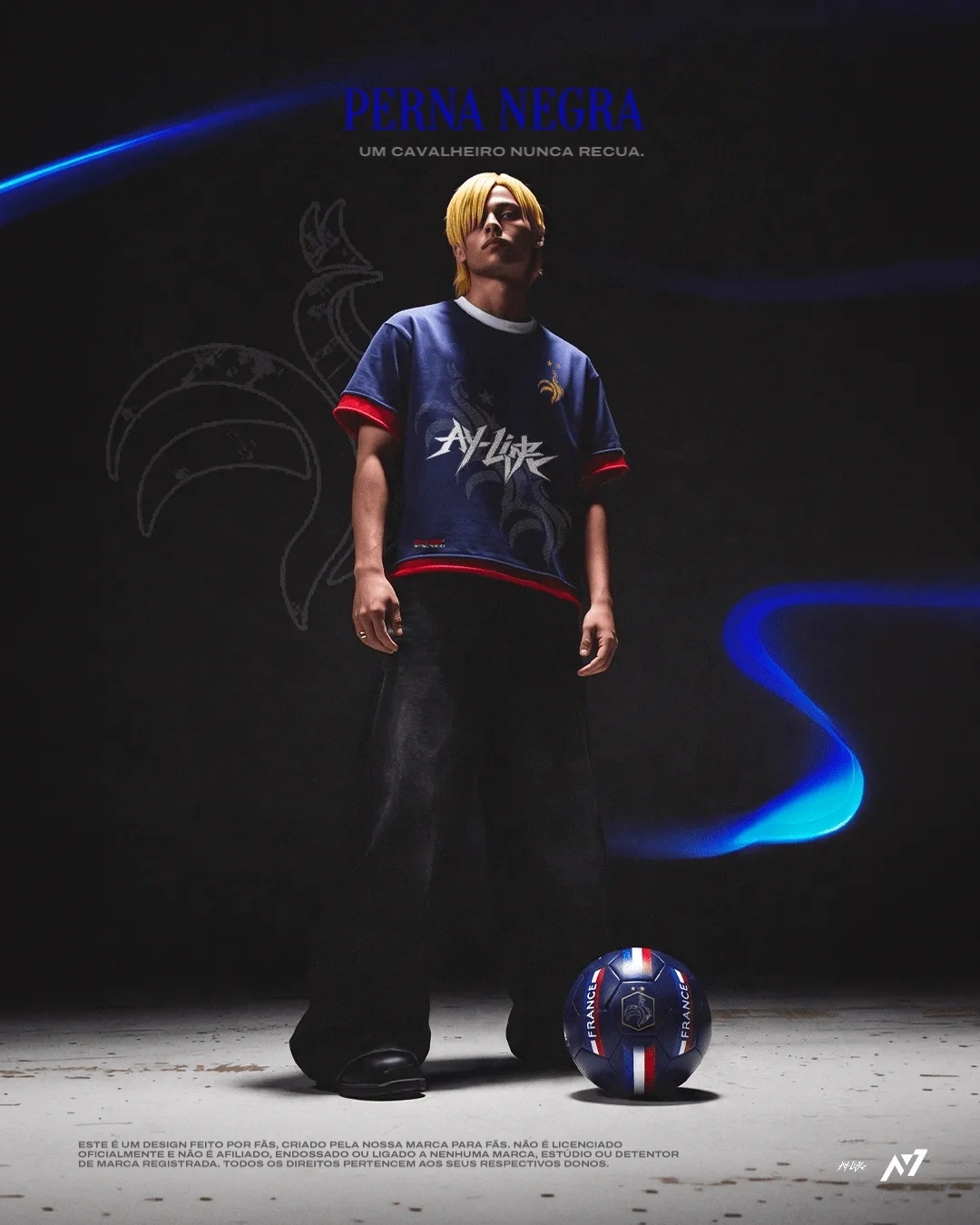 Camisa — Perna Negra · França — imagem 1