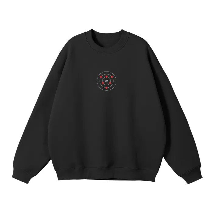 Moletom Oversized sem Capuz — Olho da Lua · Preto — imagem 2
