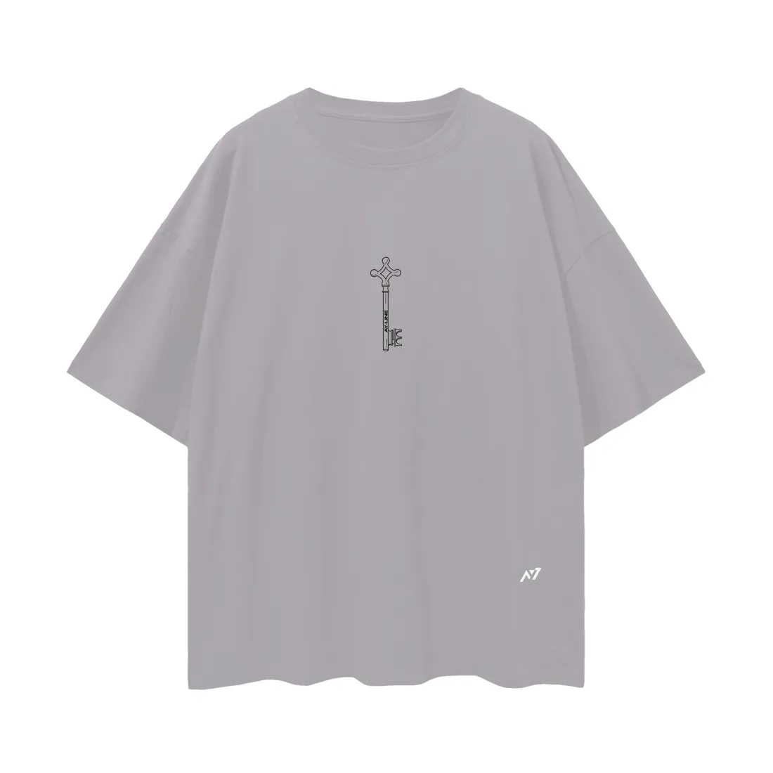 Camiseta Oversized — Por Ele · Cinza e Branca — imagem 3