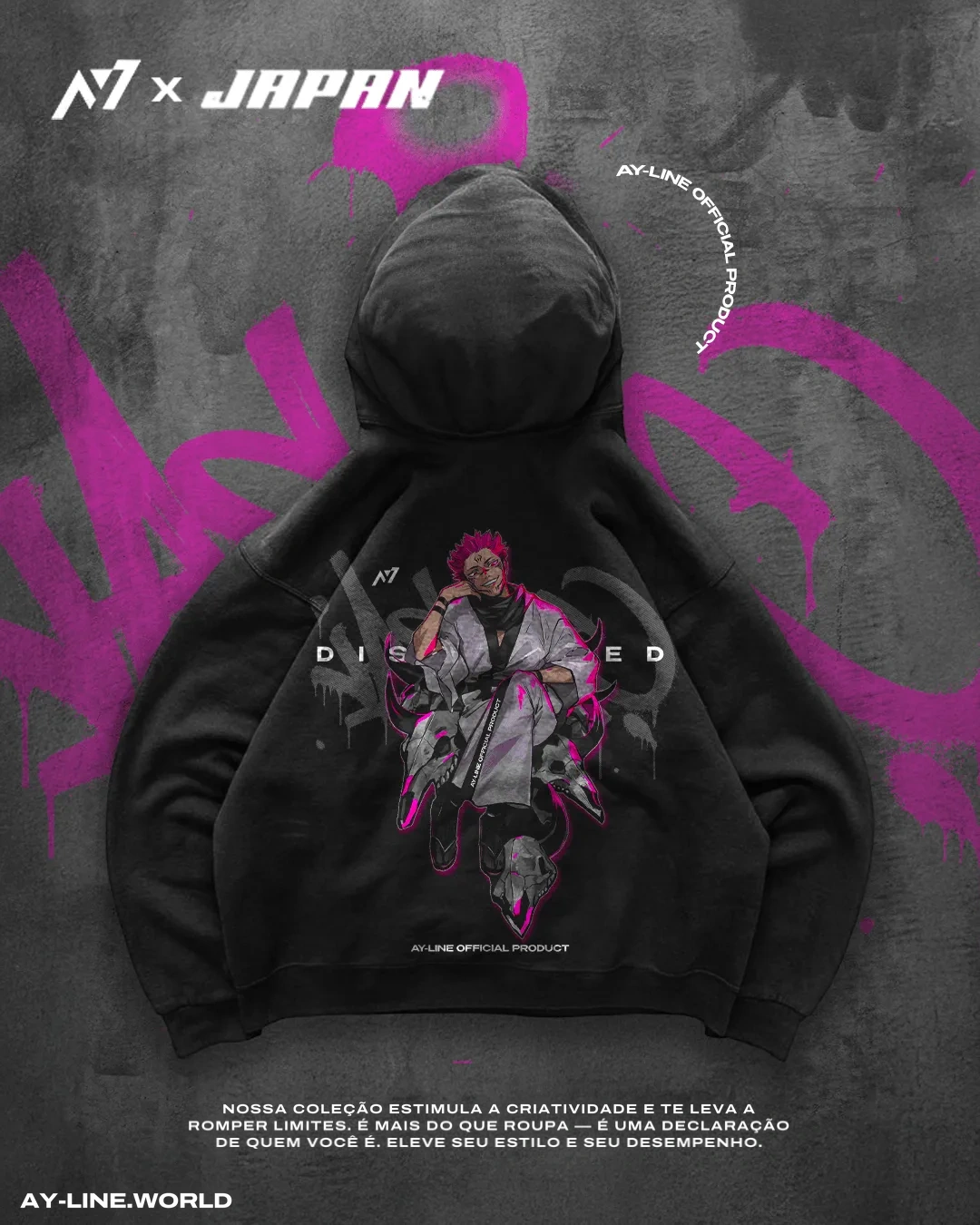 Moletom Oversized com Capuz — Desonra 2.0 — imagem 7