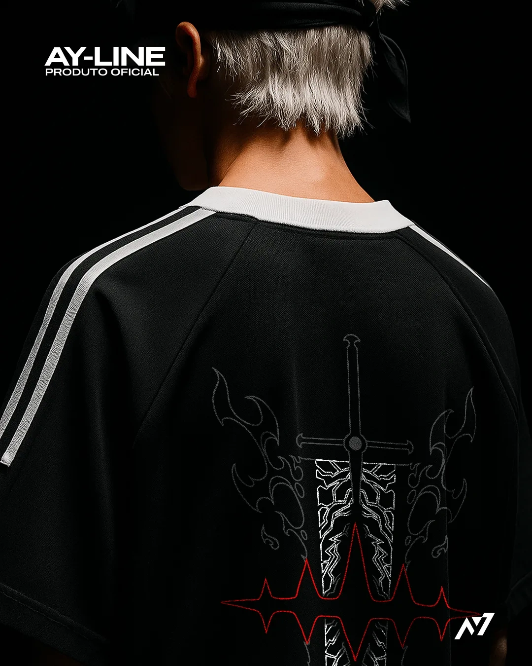 Camiseta Oversized de Gola Redonda — Antimagia — imagem 6