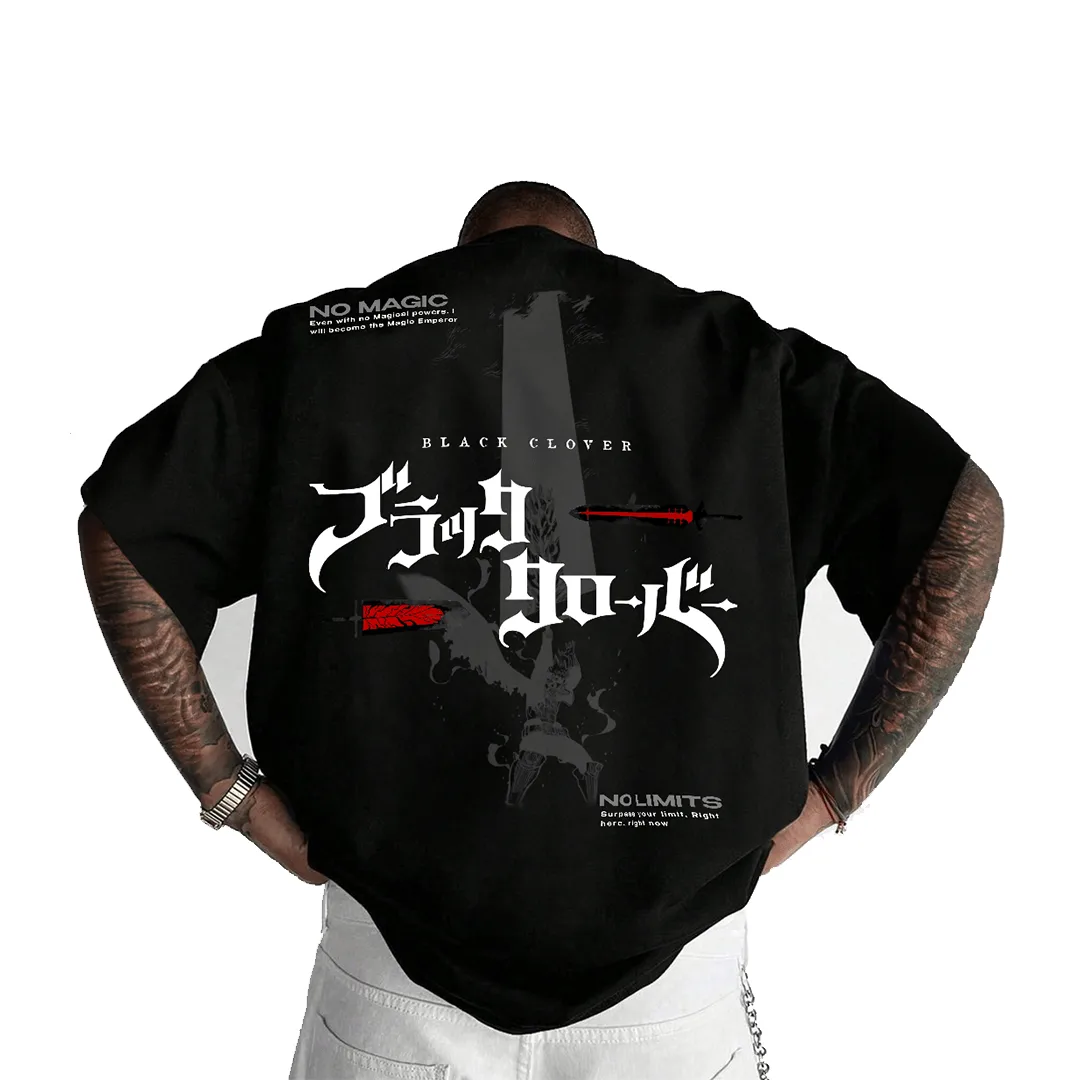 Camiseta Oversized — Ascensão do Grimório · Preta